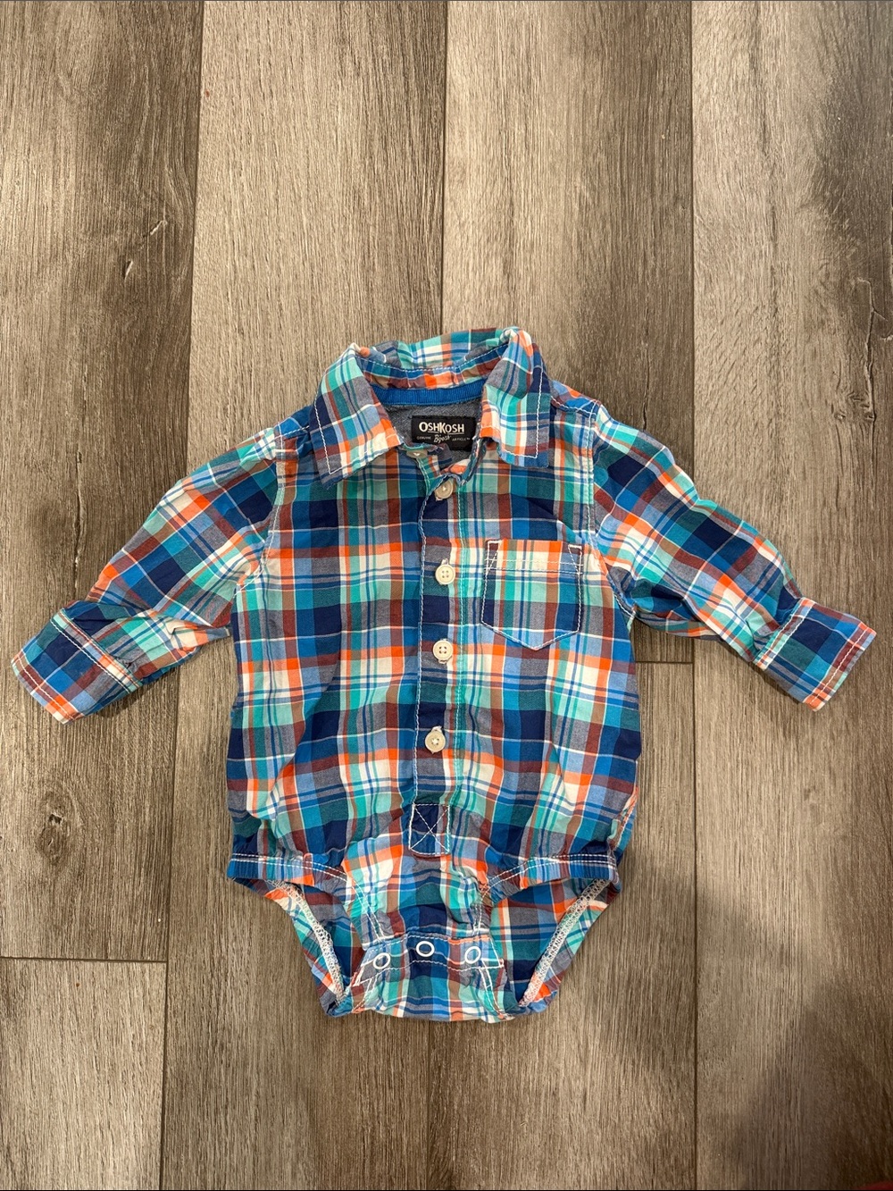 Oshkosh Baby Onsie Button Down